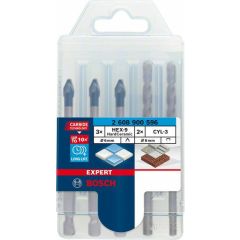 BOSCH WIERTŁO HEX-9 HARD CERAMIC ZESTAW 5szt. MIX EXPERT 2608900596