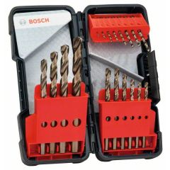 BOSCH ZESTAW WIERTEŁ DO METALU HSS-CO  18szt. TOUGHBOX 2607017047