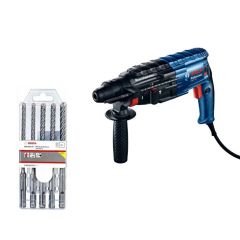 BOSCH MŁOTOWIERTARKA Z OPCJĄ KUCIA GBH  240 790W 2,7J +WIERTŁA SDS 5szt. 0615990M99