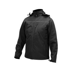 YATO KURTKA SOFTSHELL Z KAPTUREM CZARNA ROZM. XXL YT-79554