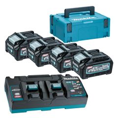 MAKITA ZESTAW ZASILAJĄCY 40V XGT (BL4040Fx4+DC40RB) 191U28-6