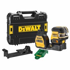 DEWALT.LASER LINIOWY 12/18V DCE822NG18 ZIELONY + 2-PUNKTOWY DCE822NG18-XJ