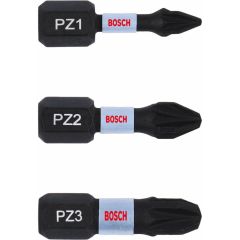 BOSCH KOŃCÓWKA IMPACT kpl. 3szt. PZ1/PZ2/PZ3 x 25mm 2608522471