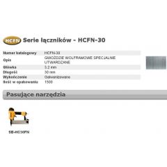 BOSTITCH GWOŹDZIE HCFN 0` 30mm 1500 szt. HCFN-30