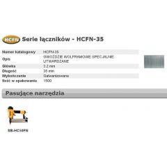BOSTITCH GWOŹDZIE HCFN 0` 35mm 1500 szt. HCFN-35