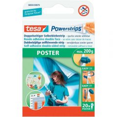 TESA PLASTRY SAMOPRZYLEPNE 20szt. 0,2KG POWERTSRIPS POSTER 58003-00079-04