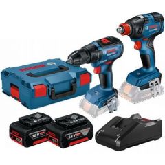 BOSCH.ZESTAW GSR 18V-50+ 18V GDX 18V-200 2x4,0Ah LB 06019J2220k