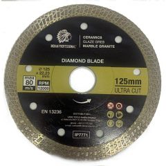 TARCZA DIAMENTOWA 125mm x 1,6mm x 22,2mm ULTRA CUT  INDIAN PROFESSIONAL IP7771