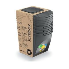 KEDEN KOSZ NA ŚMIECI SET4 - ANTRACYTOWY IKWB25S4-S433