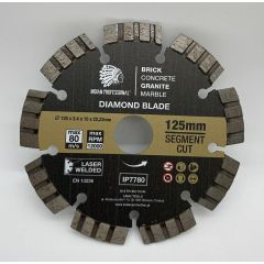 TARCZA DIAMENTOWA 125mm SEGMENT TURBO CUT  INDIAN PROFESSIONAL IP7780