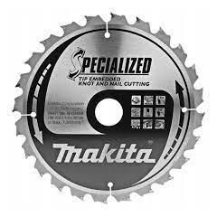 MAKITA PIŁA TARCZOWA  210x30x24z SPECJALIZED DREWNO (Z GWOŹDZIAMI I SĘKAMI) >>>B-09438 B-09438