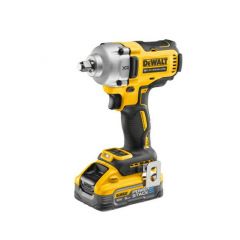 DEWALT KLUCZ UDAROWY 1/2" 18V DCF891H2T 812Nm 2x5,0Ah POWERSTACK 4-BIEGI TSTAK PIERŚCIEŃ ZABEZPIECZAJĄCY DCF891H2T-QW