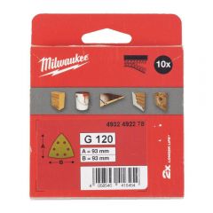 MILWAUKEE PAPIER ŚCIERNY DELTA PREMIUM HP 93mm x 93mm /6 OTWORÓW P240 /10szt. 4932492280