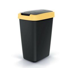 KEDEN KOSZ NA ŚMIECI COMPACTA Q - JASNY ŻÓŁTY/CZARNY NSAB12-1215C_S411