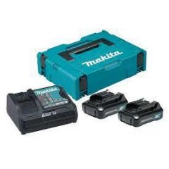 MAKITA ZESTAW ZASILAJĄCY 12V 2x1,5Ah (BL1016x2+DC10SB) MAKPAC 197652-7