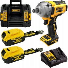 DEWALT.KLUCZ UDAROWY 1/2" 18V 812Nm 2x5,0Ah 4-BIEGI TSTAK PIERŚCIEŃ DCF891P2T LANYARD READY DCF891P2LRT-QW