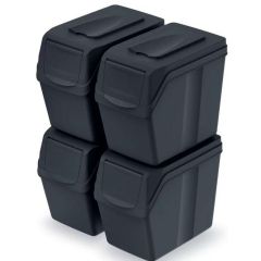 KEDEN KOSZ NA ŚMIECI SORTIBOX - ANTRACYTOWY ISWB20S4-S433
