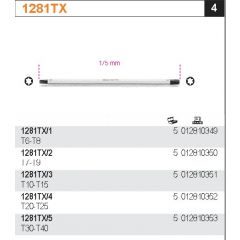 BETA KOŃCÓWKA TORX DWUSTRONNY T 7-T 9 1281TX-2