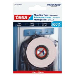 TESA TAŚMA DWUSTRONNA POWERBOND 5m x 19mm  DO PŁYTEK 77747-00007-00