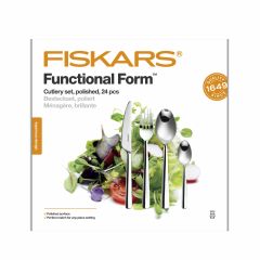 FISKARS ZESTAW SZTUĆCÓW 24szt. BŁYSZCZĄCE FF 1071623