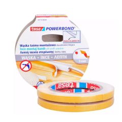 TESA TAŚMA DWUSTRONNA POWERBOND 2szt. 5m x 9mm WĄSKA 55714-00000-03