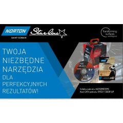 NORTON TARCZA.STARLINE 125mmx1,0/100szt WIADERKO+ŚCIERNICA WŁÓKNINOWA 66252850595