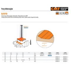 CMT FREZ DEKORACYJNY HM R=12 D=25 d=6 I= 8 S=8 970.101.11