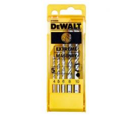 DEWALT ZESTAW WIERTEŁ WIDIOWYCH DO BETONU5szt. 4-5-6-8-10mm DT6956-QZ