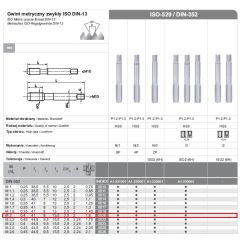 FANAR GWINTOWNIKI RĘCZNE 3-SZTUKOWE NGMM/3  2.00x  0.40  HSS, DIN-352 FAN-A1-230001-0020