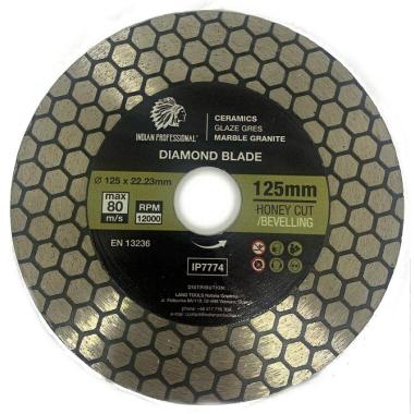 TARCZA DIAMENTOWA 125mm x 1,5mm x 22,2mm HONEY CUT  INDIAN PROFESSIONAL IP7774